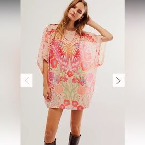 Free People Pink Floral Mini Dress
